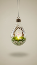Pendentif terrarium conte de fée