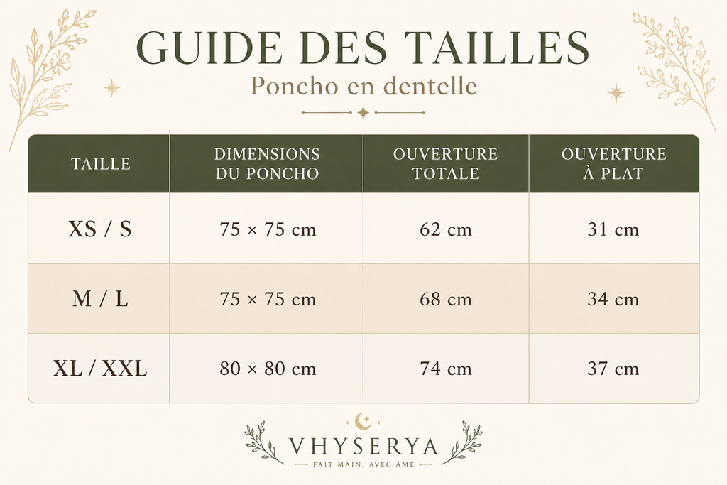 Poncho en dentelle