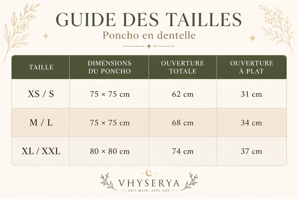 Poncho en dentelle