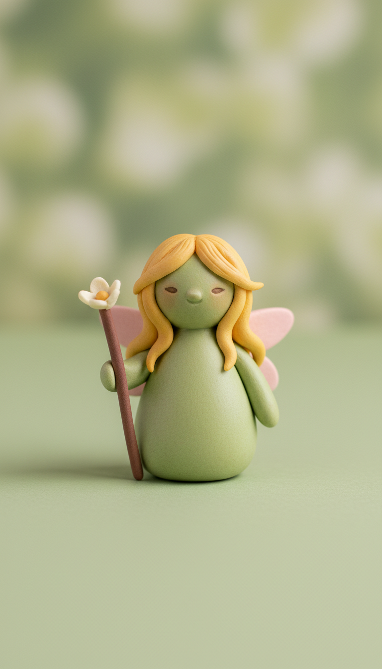 Figurine lutin des bois en argile