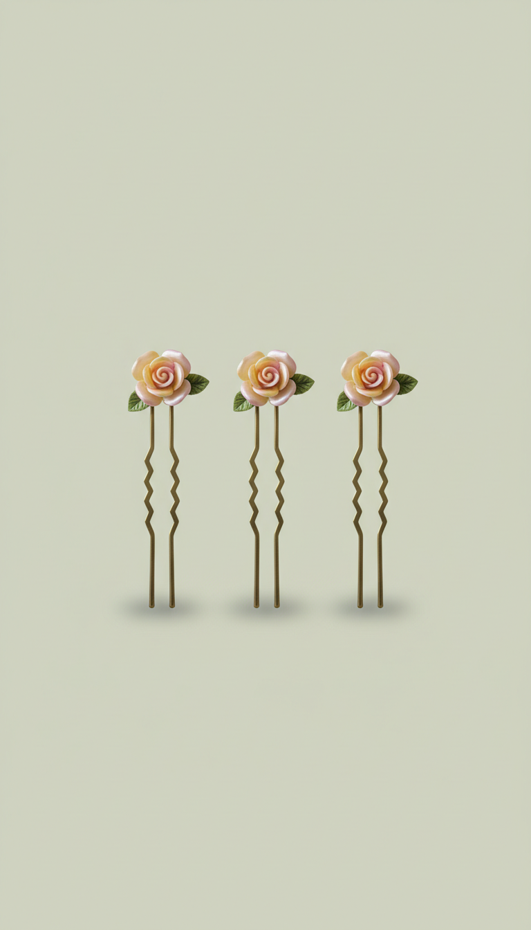 Set de barrettes roses de fée
